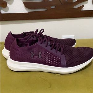 Under armor women’s burgundy shoes